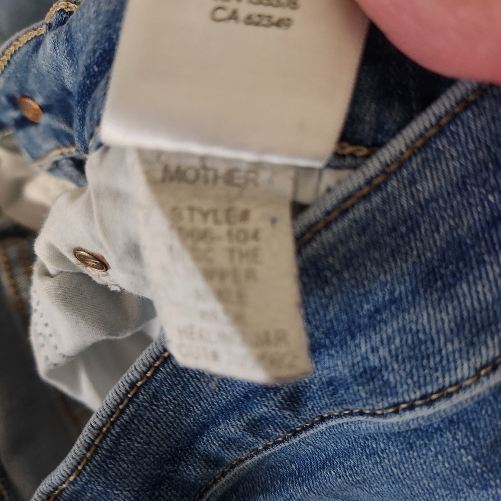 MOTHER The Tripper Ankle Jeans - High Waisted Cropped Flare - Size 27 - Picture 7 of 12
